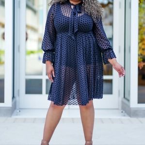 Sheer bow dress